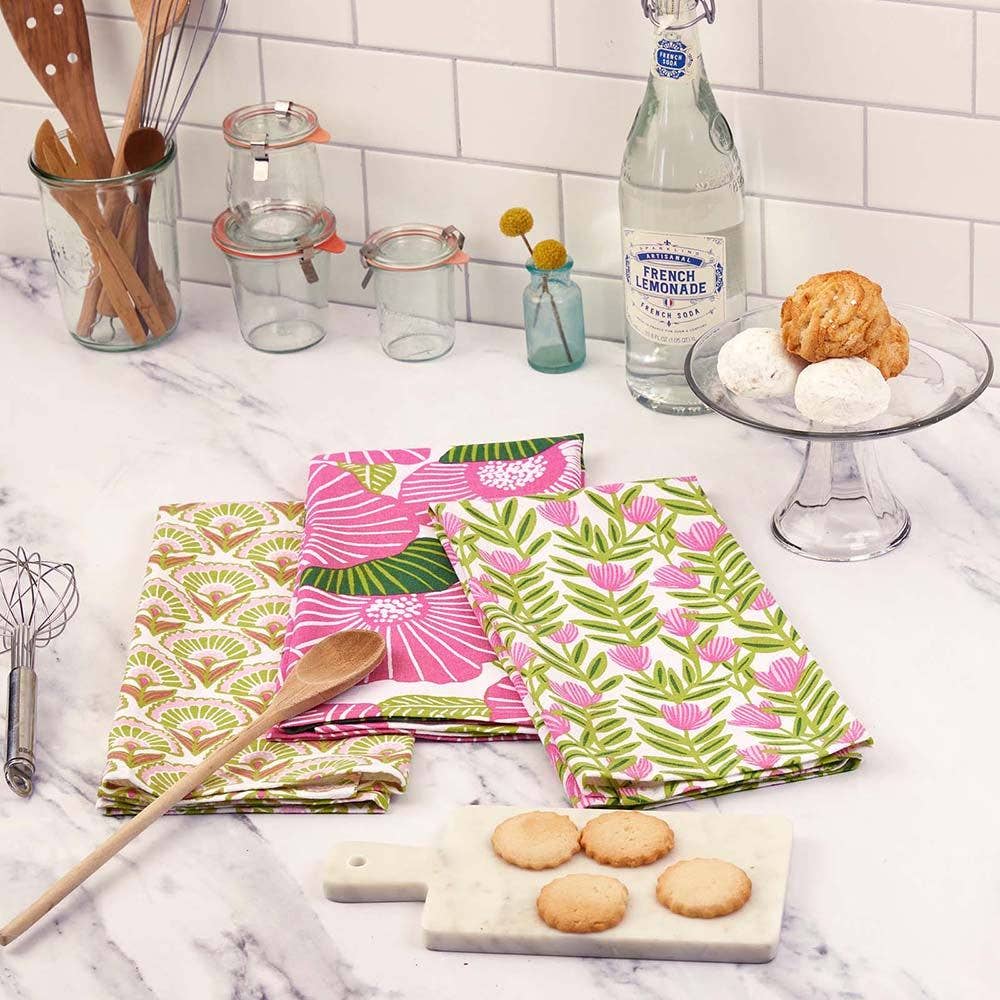 Poppy Papaver Cotton Kitchen Towels