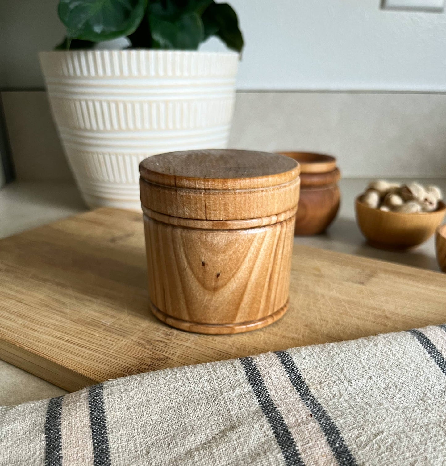 Mini Wooden Spice Container