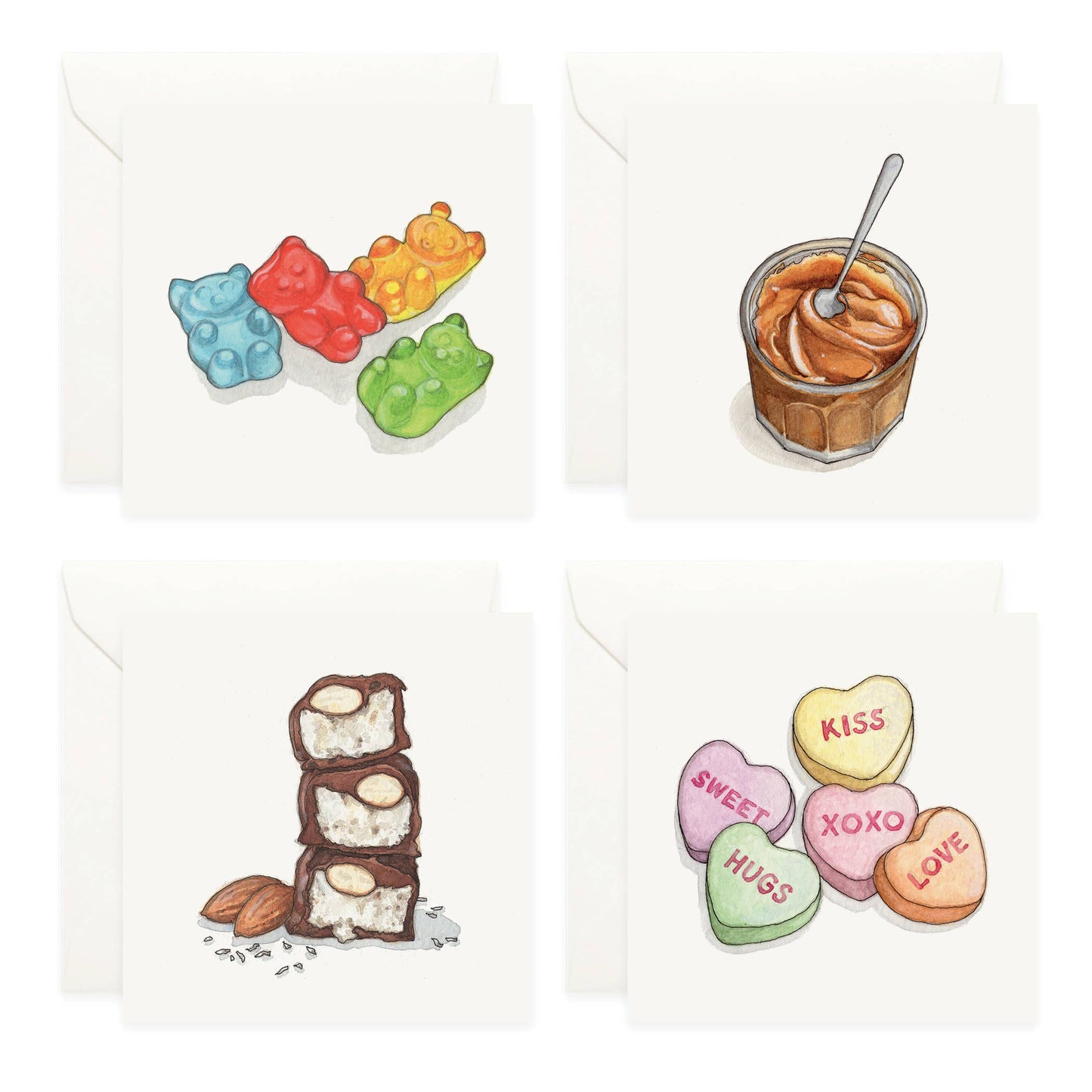 Mini Cards Set / Candies & Sweets