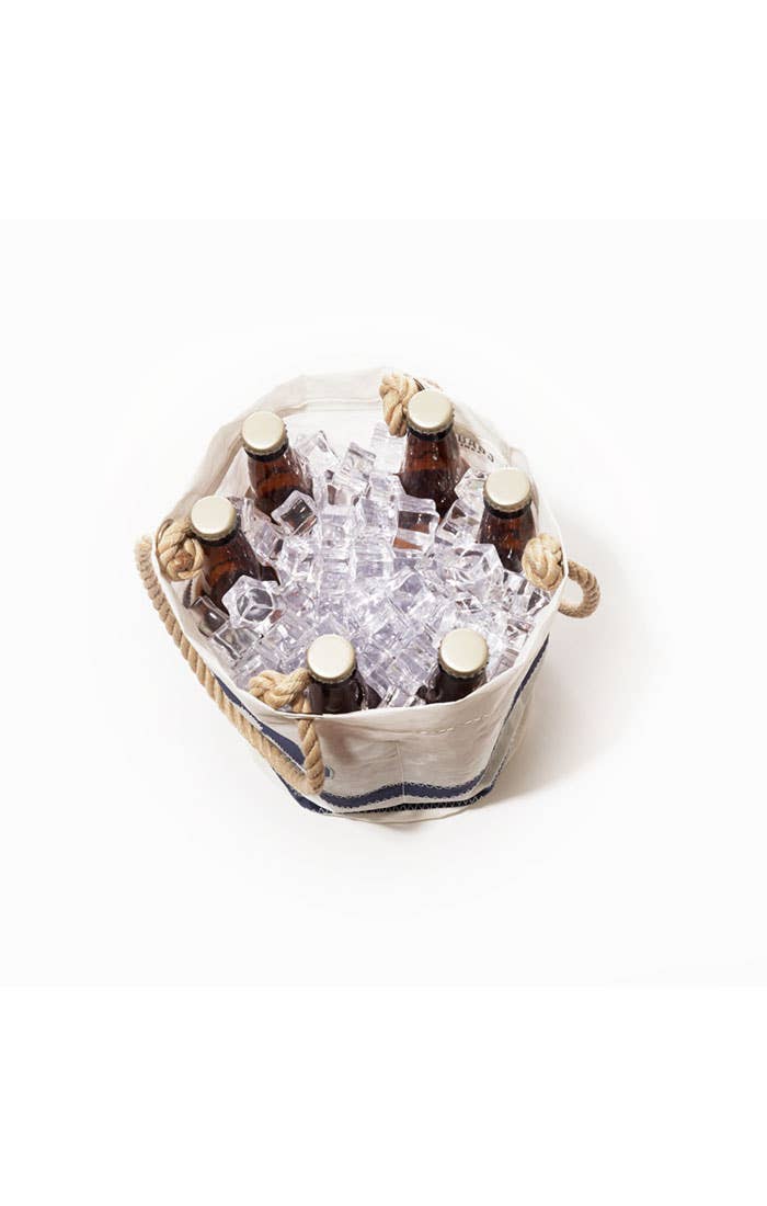 Stripe Whale Beverage Bucket