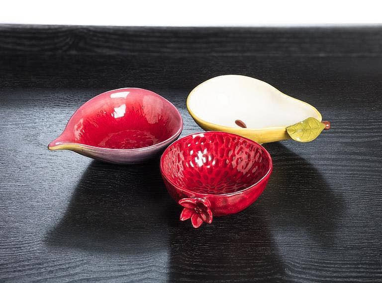 Small Fig Shaped Bowl-5"L