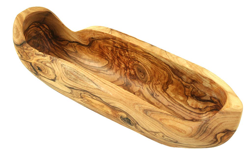 Olive Wood Rustic Bread Bowl