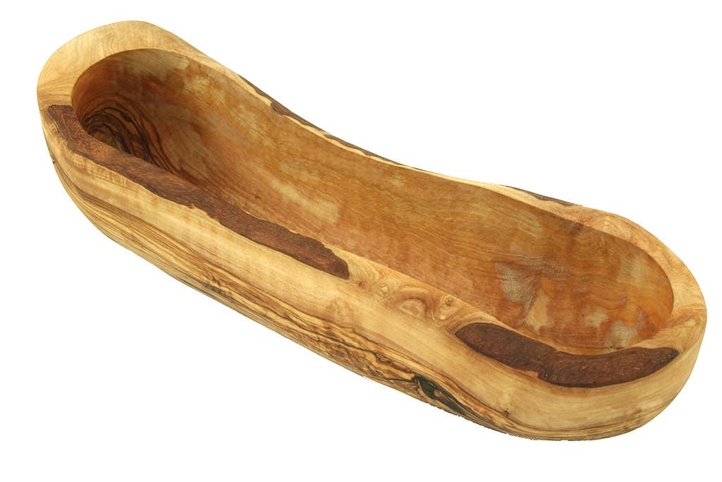 Olive Wood Rustic Bread Bowl